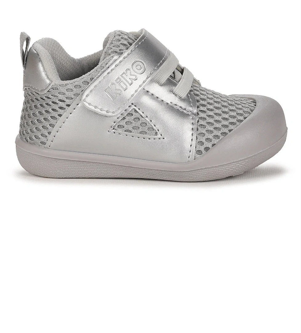 Puppies Cırtlı Kız Bebek İlk Adım Ortopedik Günlük Ayakkabı Gri