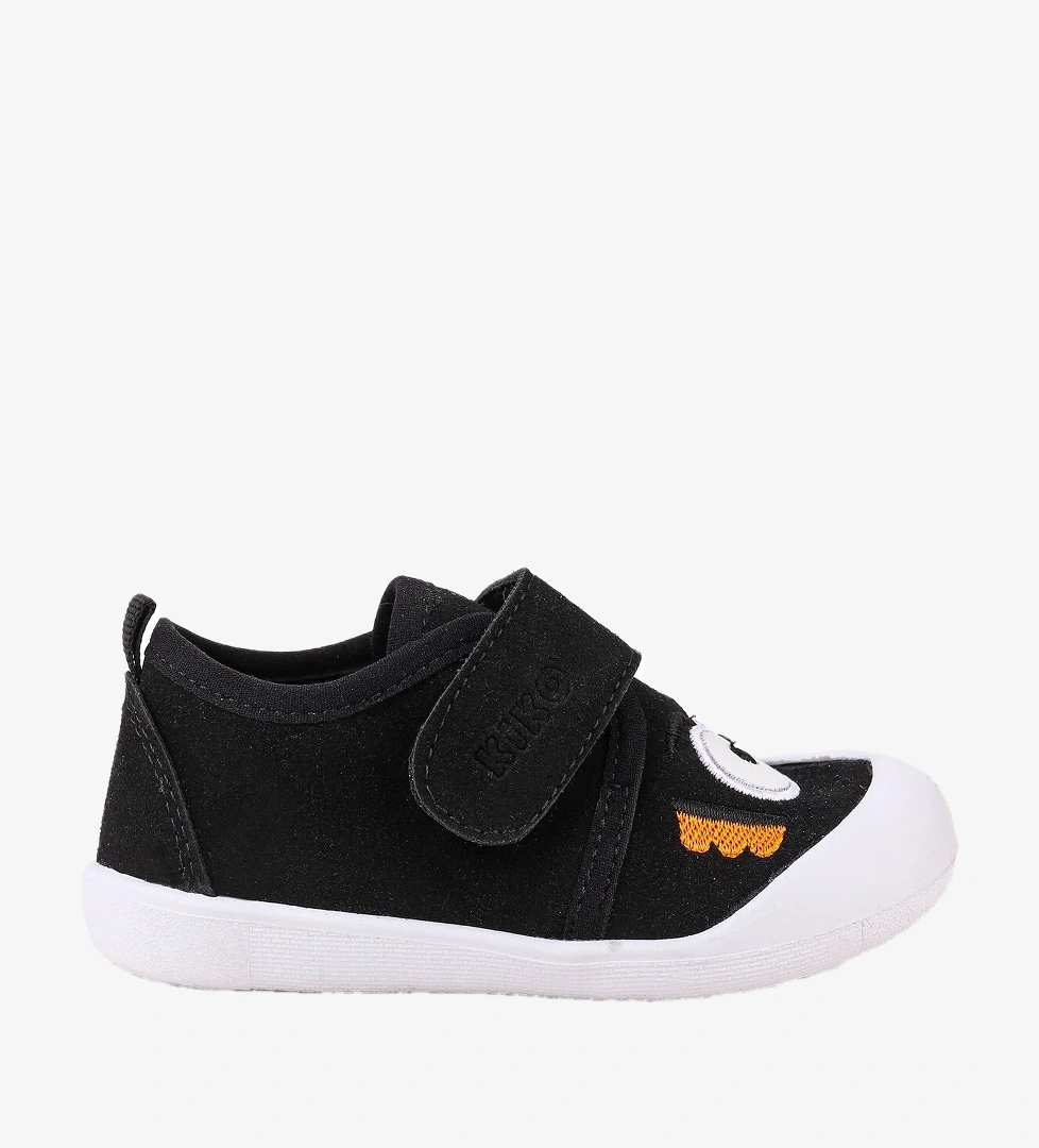 Cookie Cırtlı Kız Bebek İlk Adım Ortopedik Günlük Ayakkabı Siyah