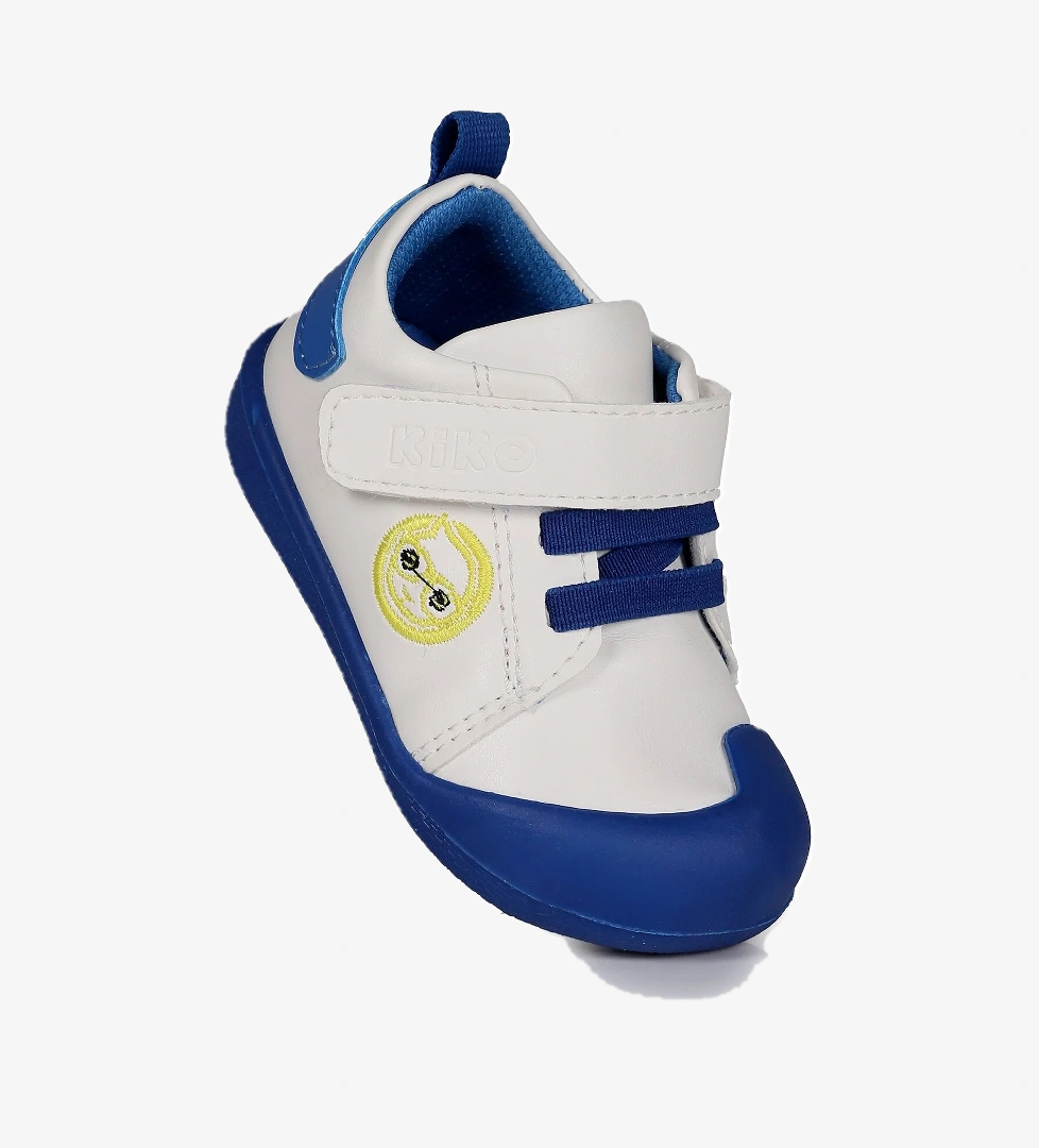 Smile Cırtlı Kız Bebek İlk Adım Ortopedik Günlük Ayakkabı Saks Mavi