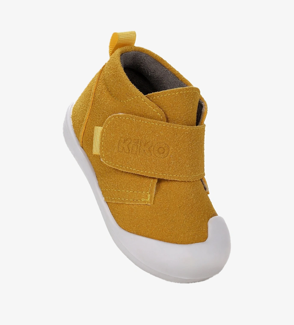 Winnie İlk Adım Cırtlı Kız Bebek Günlük Bot Ayakkabı Sarı