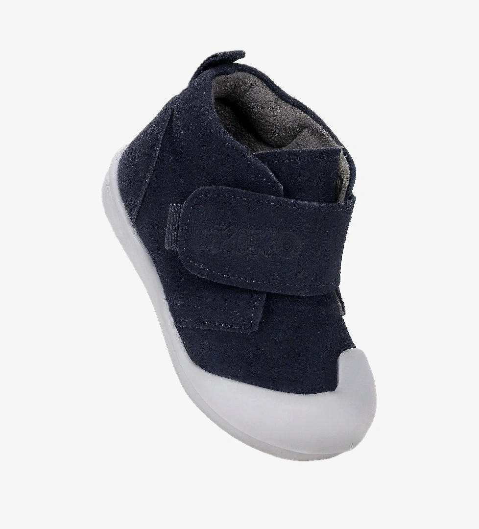 Winnie İlk Adım Cırtlı Kız Bebek Günlük Bot Ayakkabı Lacivert