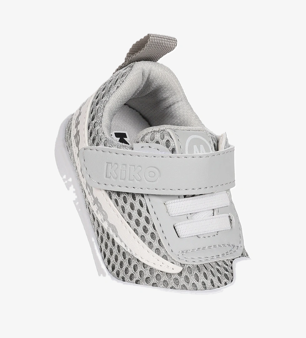 Welti Cırtlı Kız Bebek İlk Adım Ortopedik Günlük Ayakkabı Gri