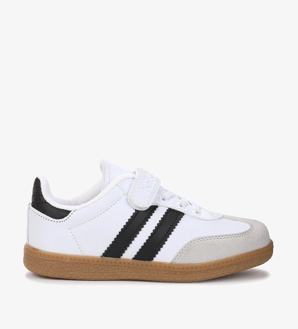 Renis Günlük Cırtlı Kız Çocuk Spor Ayakkabı Beyaz - Siyah