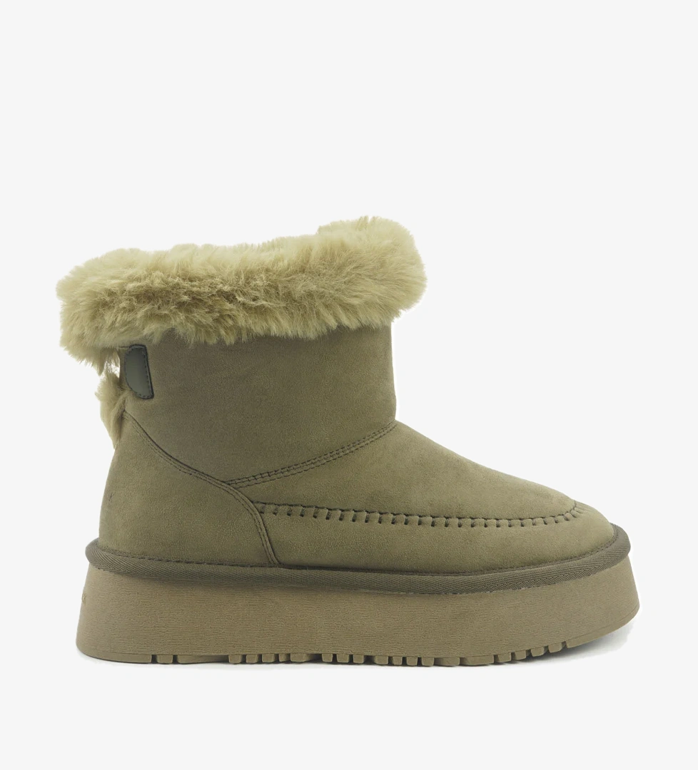 PULINA 5PR Haki Kadın Kar Botu - Görsel 1