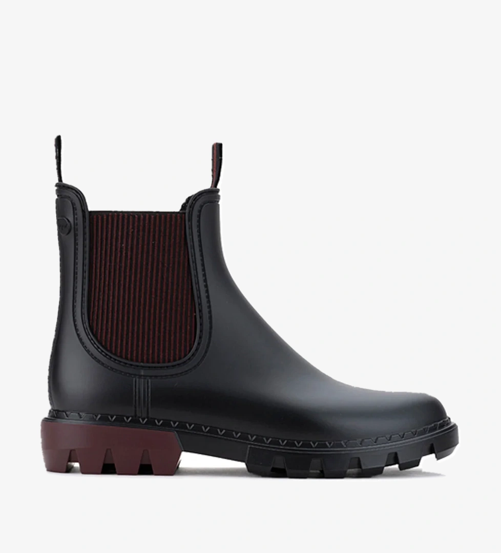 ROCK BICOLOR Bordo Kadın Yağmur Botu - Görsel 1