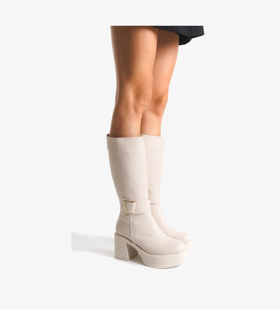 Ventes Kadın Aksesuarlı Kalın Taban &amp; Topuklu Çizme 914311-z model görseli