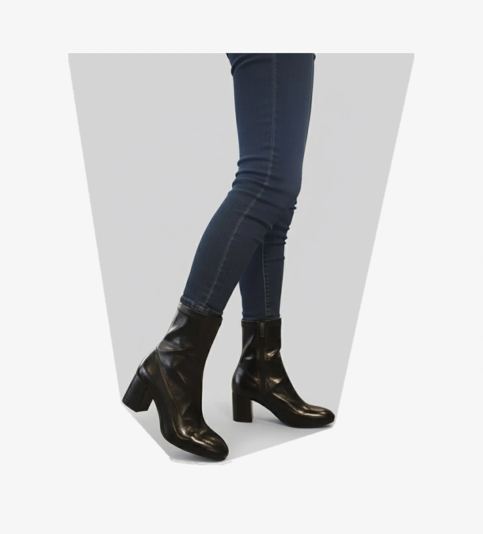 Ventes Boğazı Streçli Kalın Topuklu Kadın Bot 2041805-z model görseli