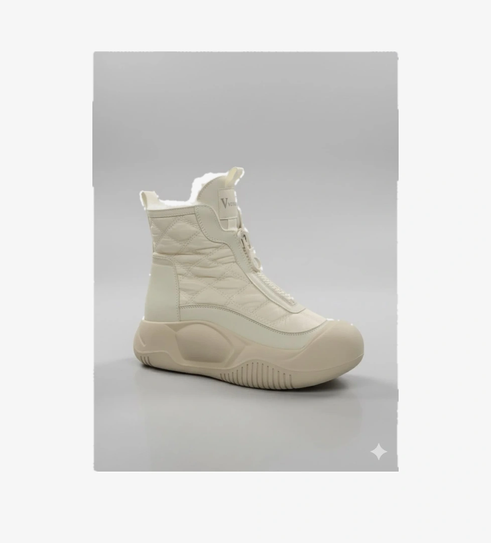 Voyager Önü Fermuarlı İçi Kürklü Kadın Botu B439 model görseli