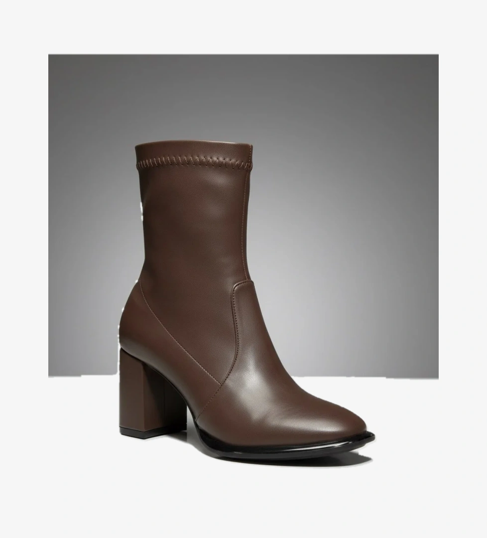 Boğazı Streçli Kalın Topuklu Kadın Bot 878602-z