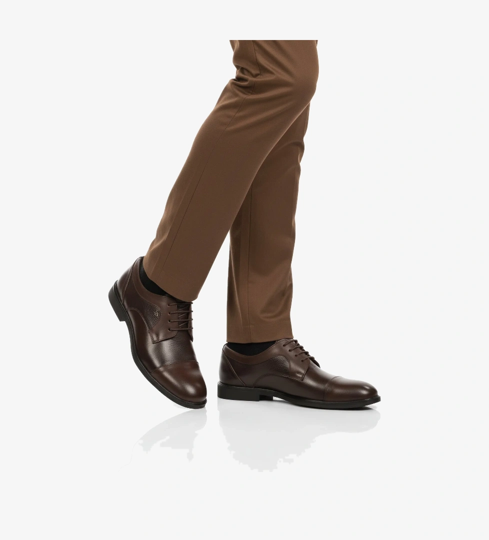 Aspor Kahve Hakiki Deri Erkek Klasik Ayakkabı