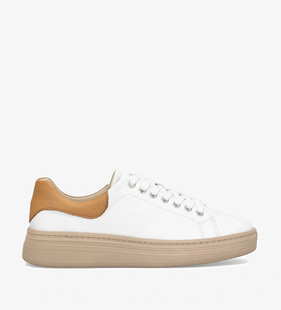 Elit Kiona Kadın Hakiki Deri Casual Ayakkabı Beyaz - Görsel 1