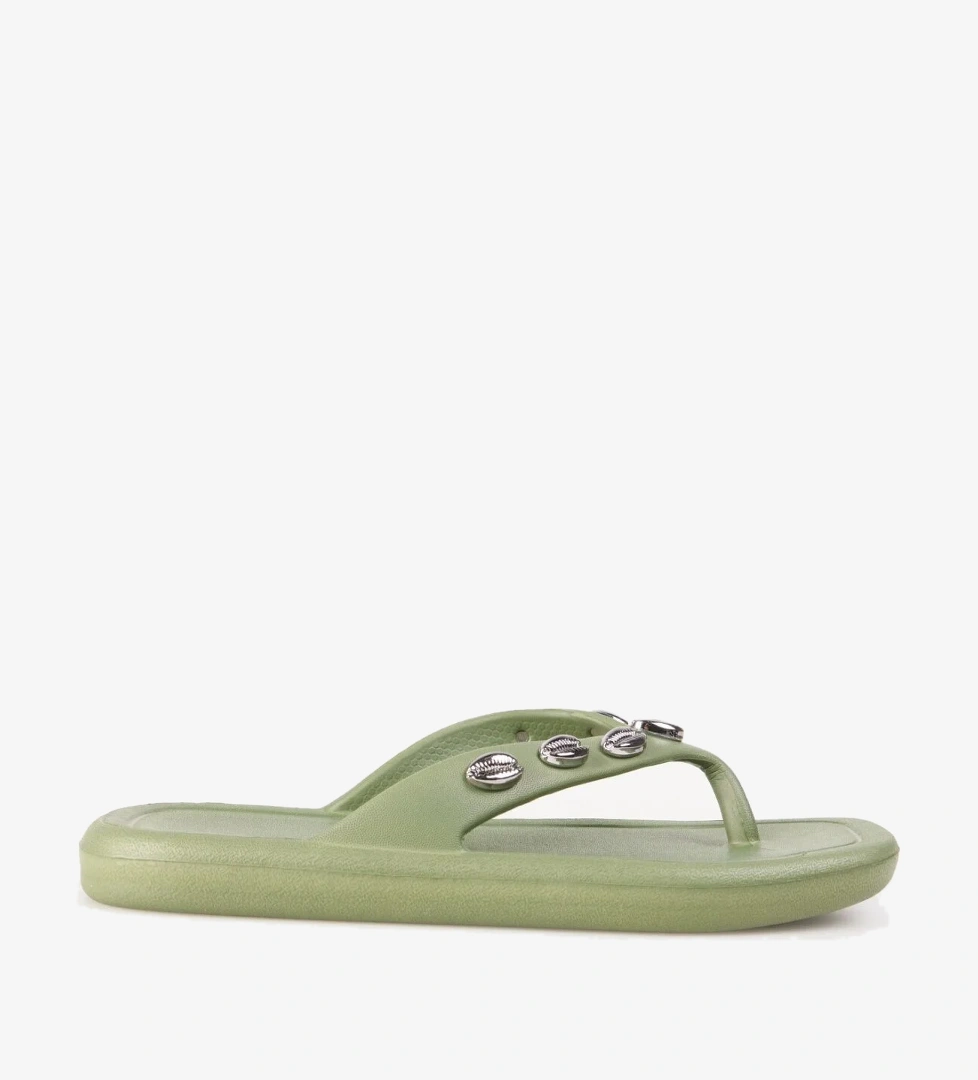 F By Fabrika Haki Kadın Plaj Terliği HELENA model görseli