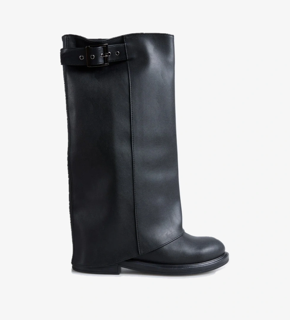 Siyah Kadın Çizme FALLON-CHEN - Görsel 1