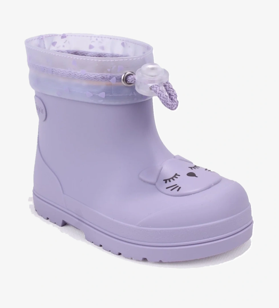 İgor CC334 Mendi Gato Leylak Kürklü Günlük Kız Çocuk Yağmur Çizme - Görsel 1