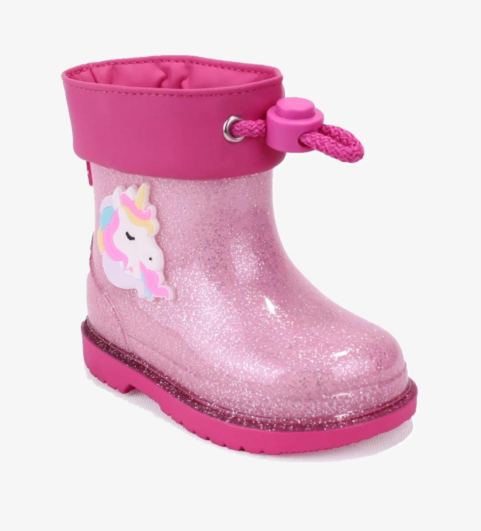 Igor İgor W10339 Bimbi Unicornio Fuşya Gümüş Ortopedik Kız Çocuk Yağmur Çizme model görseli