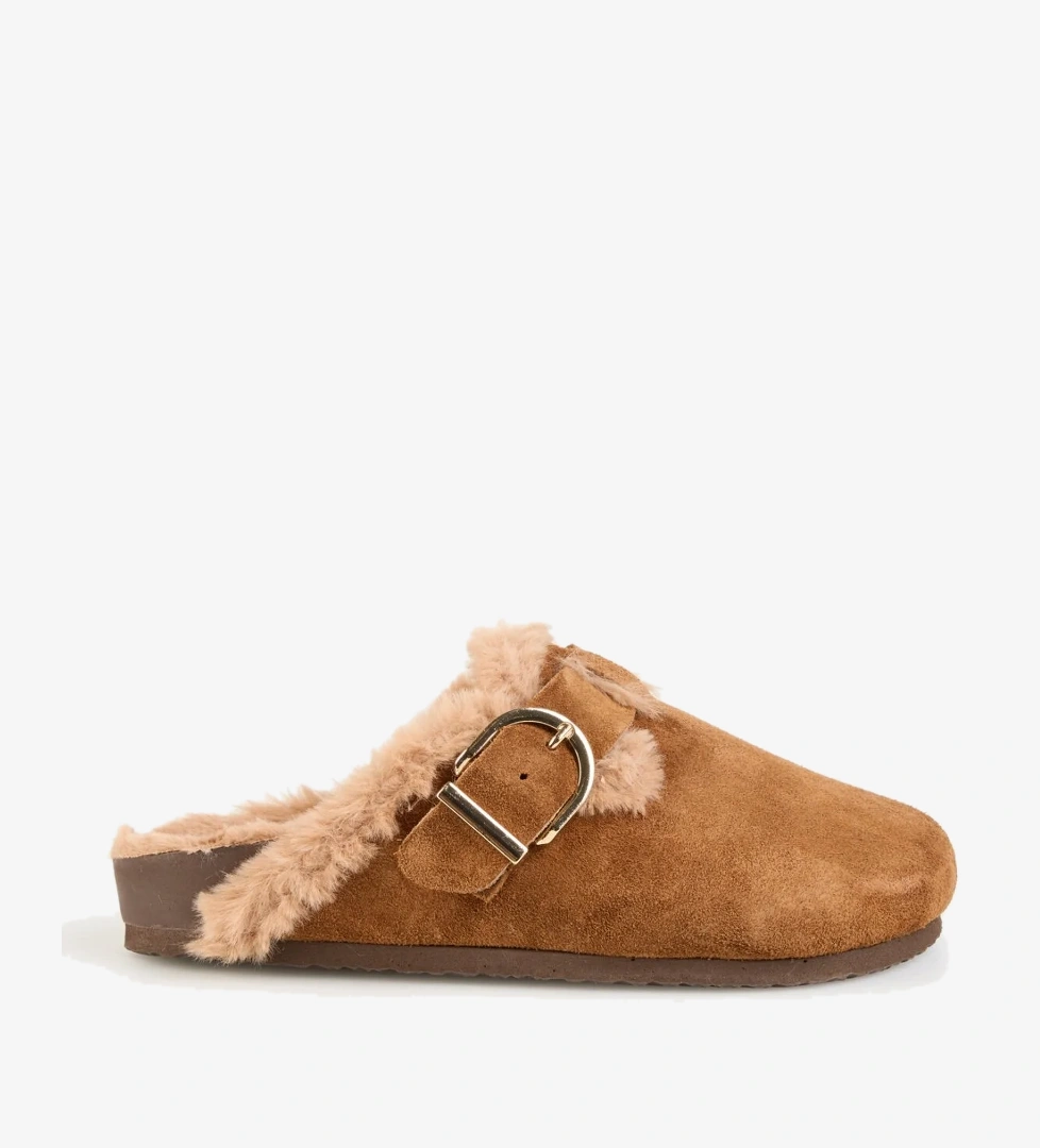 Taba Kadın Süet Terlik KAYRAN - Görsel 1