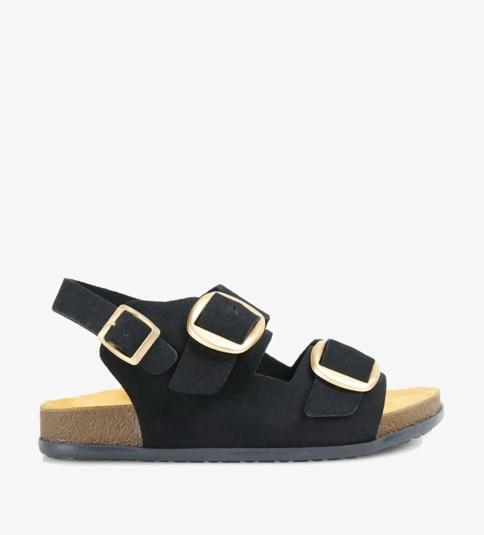 Discovery Expedition Deri Siyah Kadın Sandalet D-RAINA model görseli