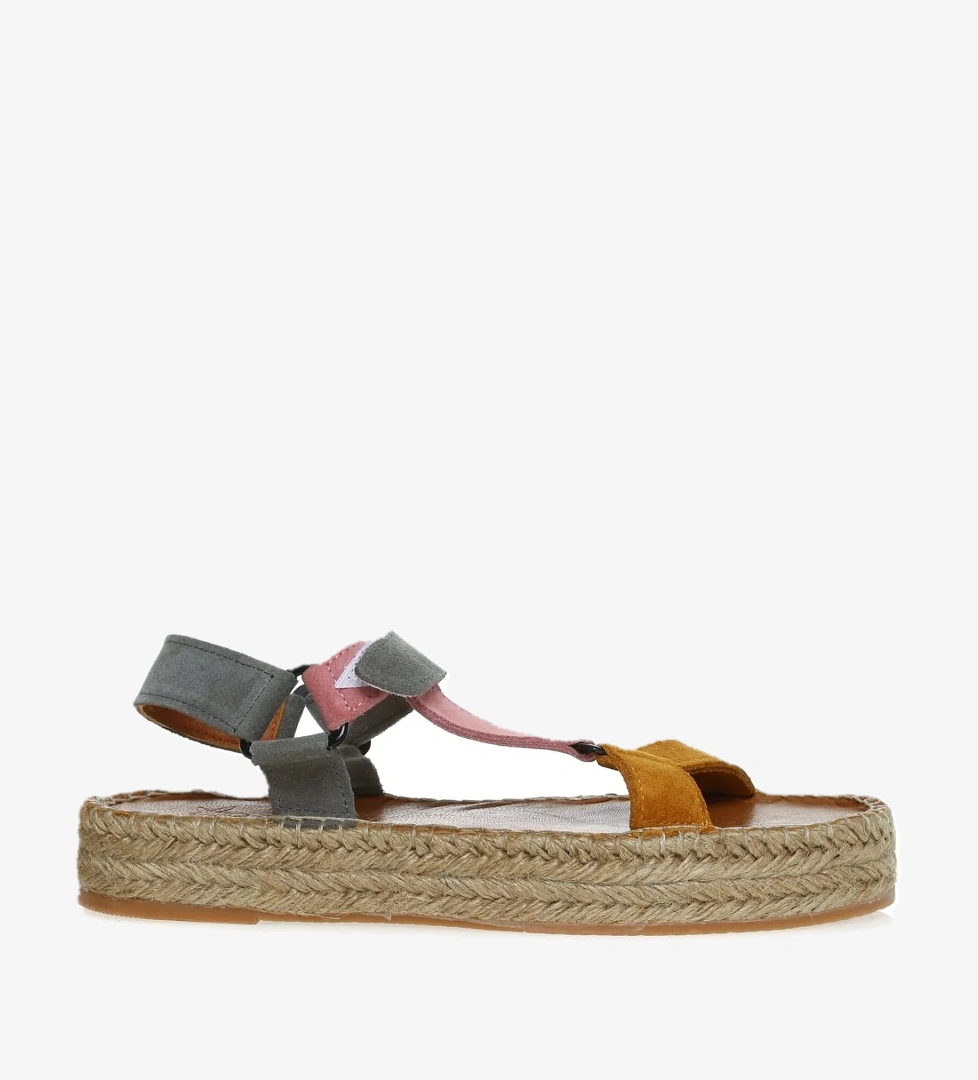 Fabrika Deri Gri Kadın Sandalet HEMANT model görseli