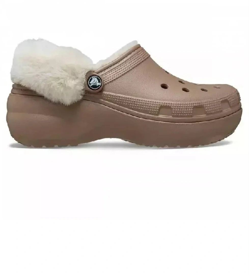 Crocs Classic Platform Fuzz Lined Kadın Terlik model görseli