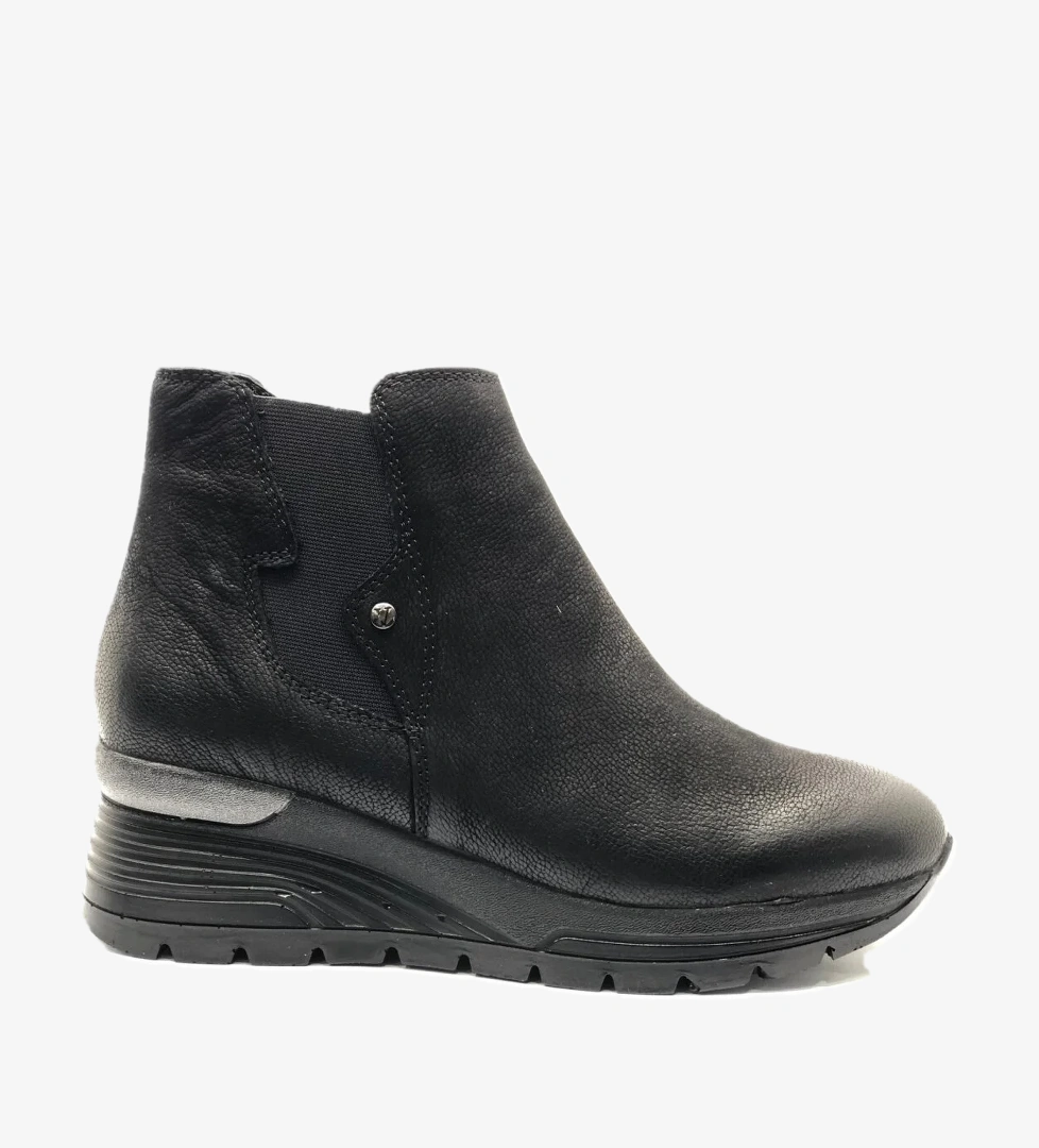 Ravven Hakiki Deri Aır-Flow Taban Ortopedik Kadın Bot - Görsel 1