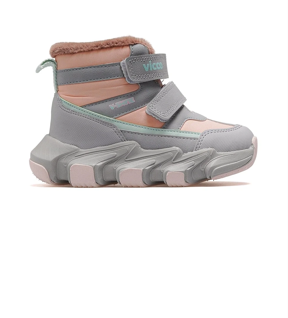 Fon Kız Çocuk Kürklü Sneaker Bot 25k 946.442 Pk Pudra - Görsel 1