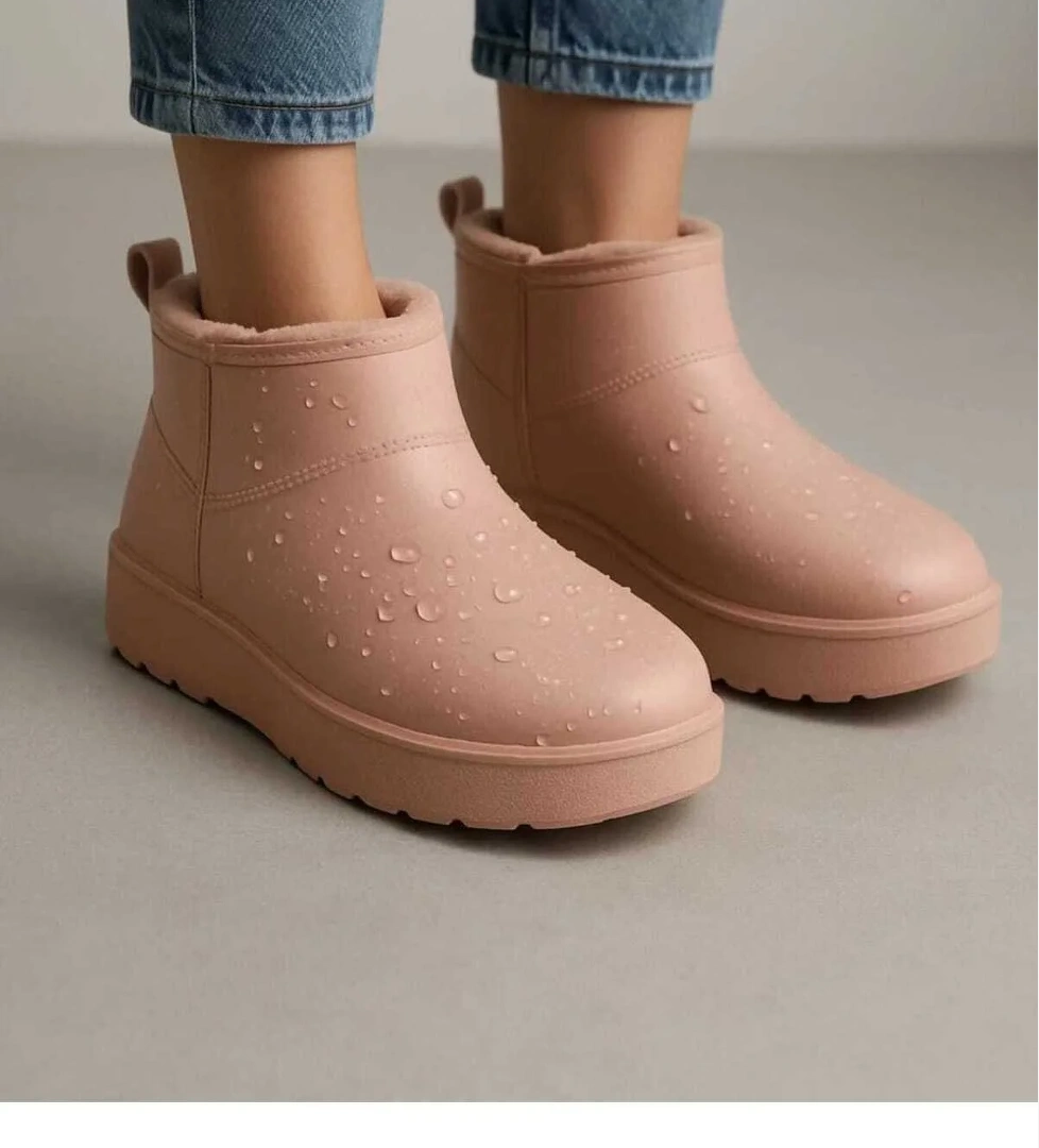 HSM SU GEÇİRMEZ İÇİ YOĞUN KÜRKLÜ KISA BOT - Görsel 1