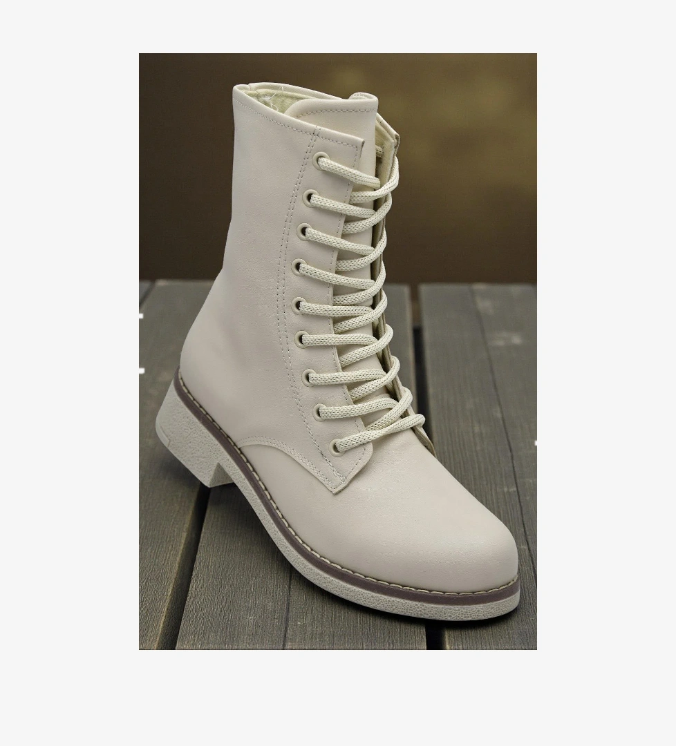 Ispartalılar 4659 Kadın Bot Ayakkabı Kaymaz Taban Fermuarlı Bağcıklı Günlük model görseli