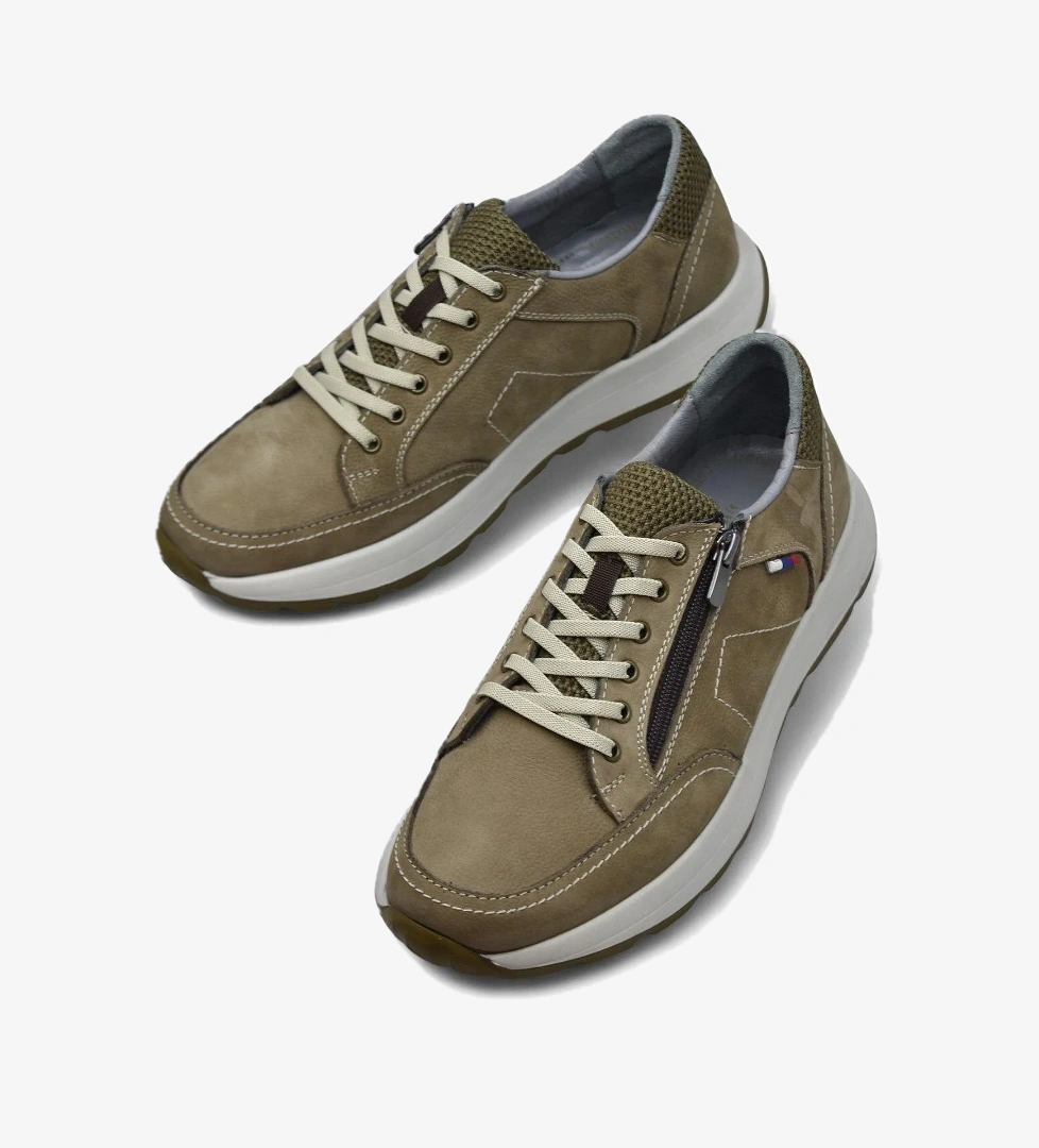 1751 Tam Ortopedik Taban Hakiki Deri Erkek Ayakkabı Fermuarlı Erkek Ayakkabı