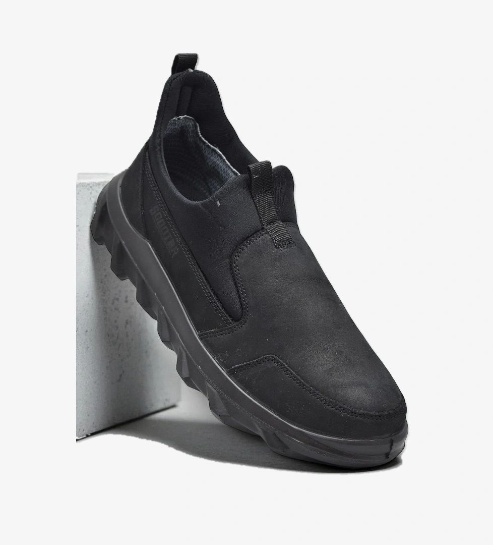 Ispartalılar 7206 Ortopedik Taban Hakiki Deri Erkek Ayakkabı Bağcıksız Erkek Ayakkabı model görseli