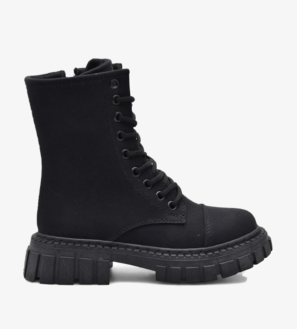 Ispartalılar 2395 Ortopedik Bağcıklı Fermuarlı Kız Çocuk Bot Ayakkabı İçi Yünlü Kız Çocuk Botu model görseli