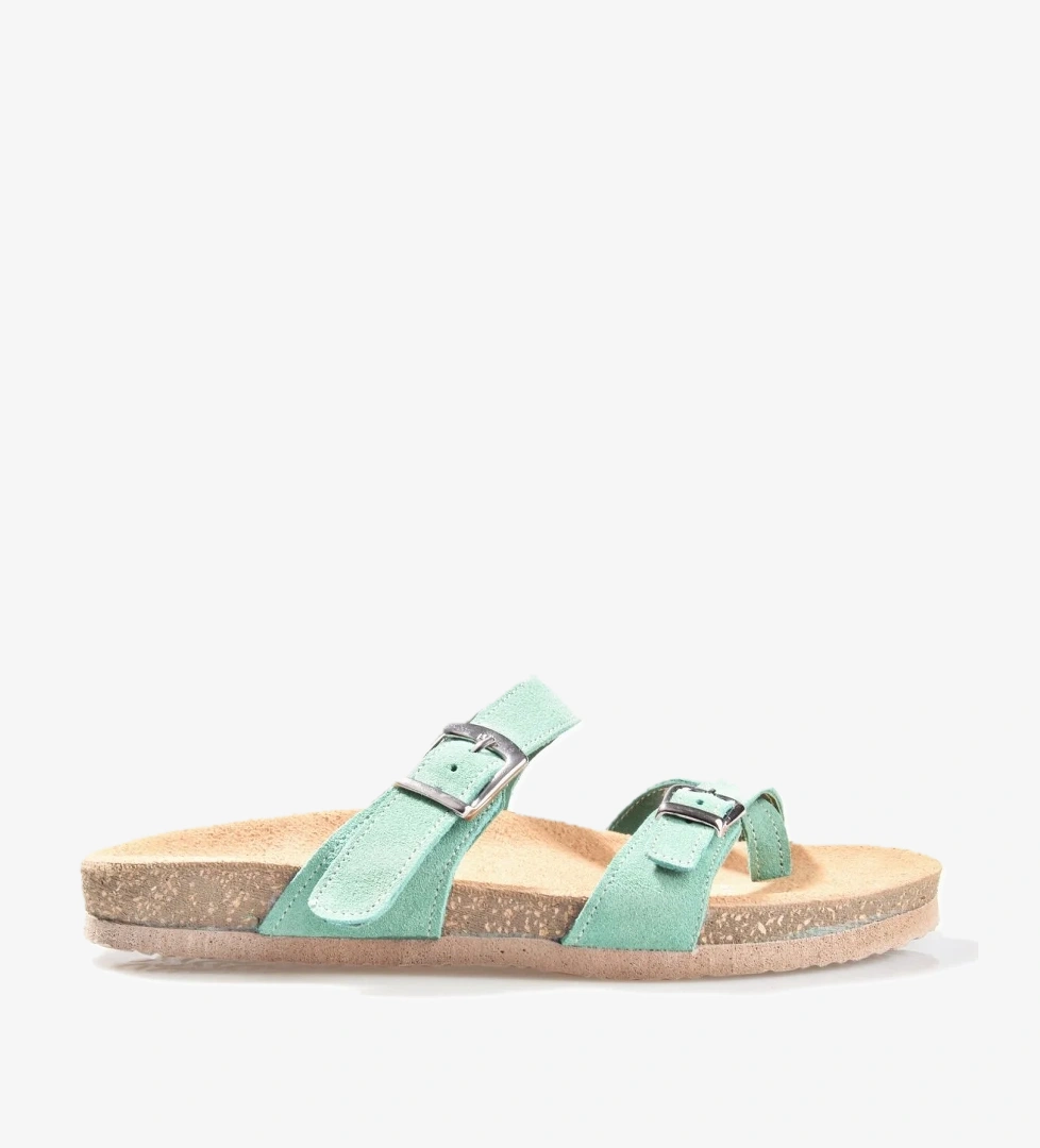 8140 Kadın Hakiki Deri Parmak Arası Terlik - Görsel 1