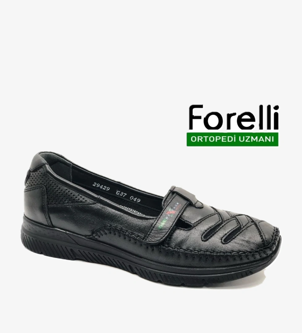 Forelli Elena Hakiki Deri Ortopedik Comfort Kadın Casual Ayakkabı model görseli