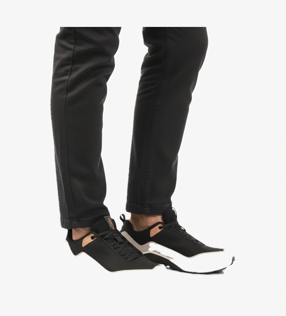 Siyah Bej Kaymaz Taban Su Geçirmez Erkek Outdoor Ayakkabı 110396A-1 M