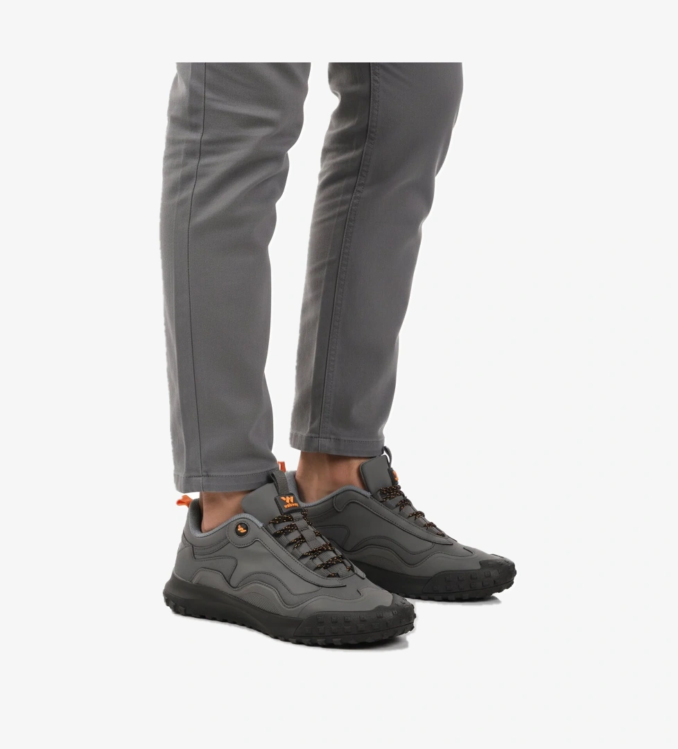 Füme Bağcıklı Kaymaz Taban Erkek Spor Ayakkabı Mosk 2049 M