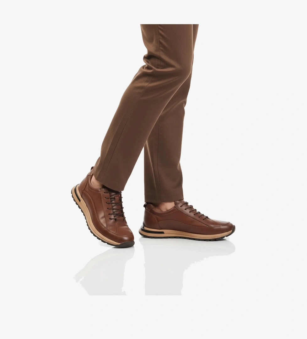 Taba Hakiki Deri Erkek Sneaker 2636 M - Görsel 1