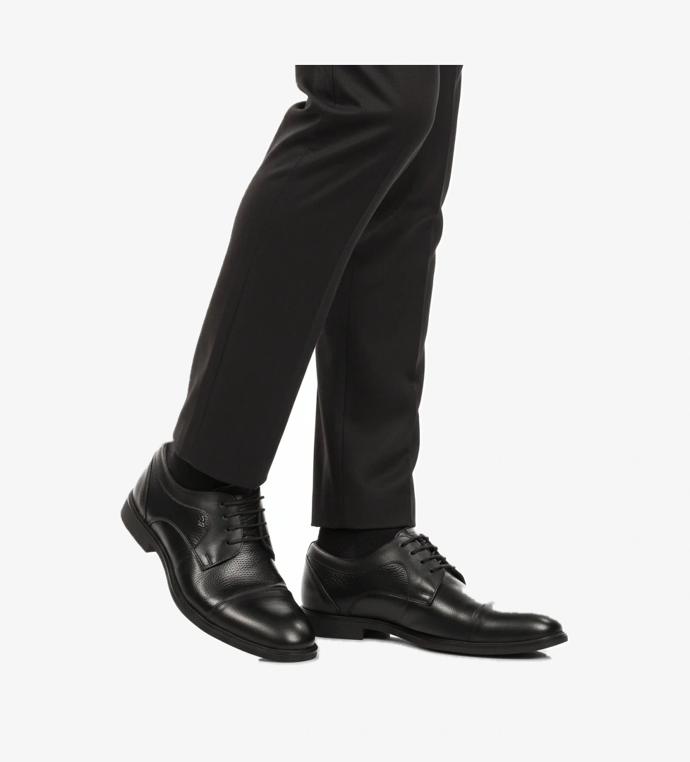 Siyah Hakiki Deri Erkek Klasik Ayakkabı 2499 M