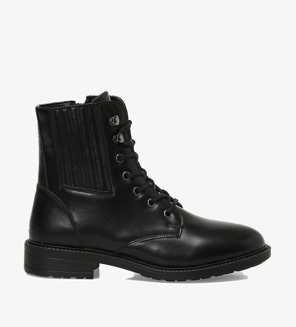 Polaris 324075.Z 5PR Siyah Kadın Düz Bot - Görsel 1