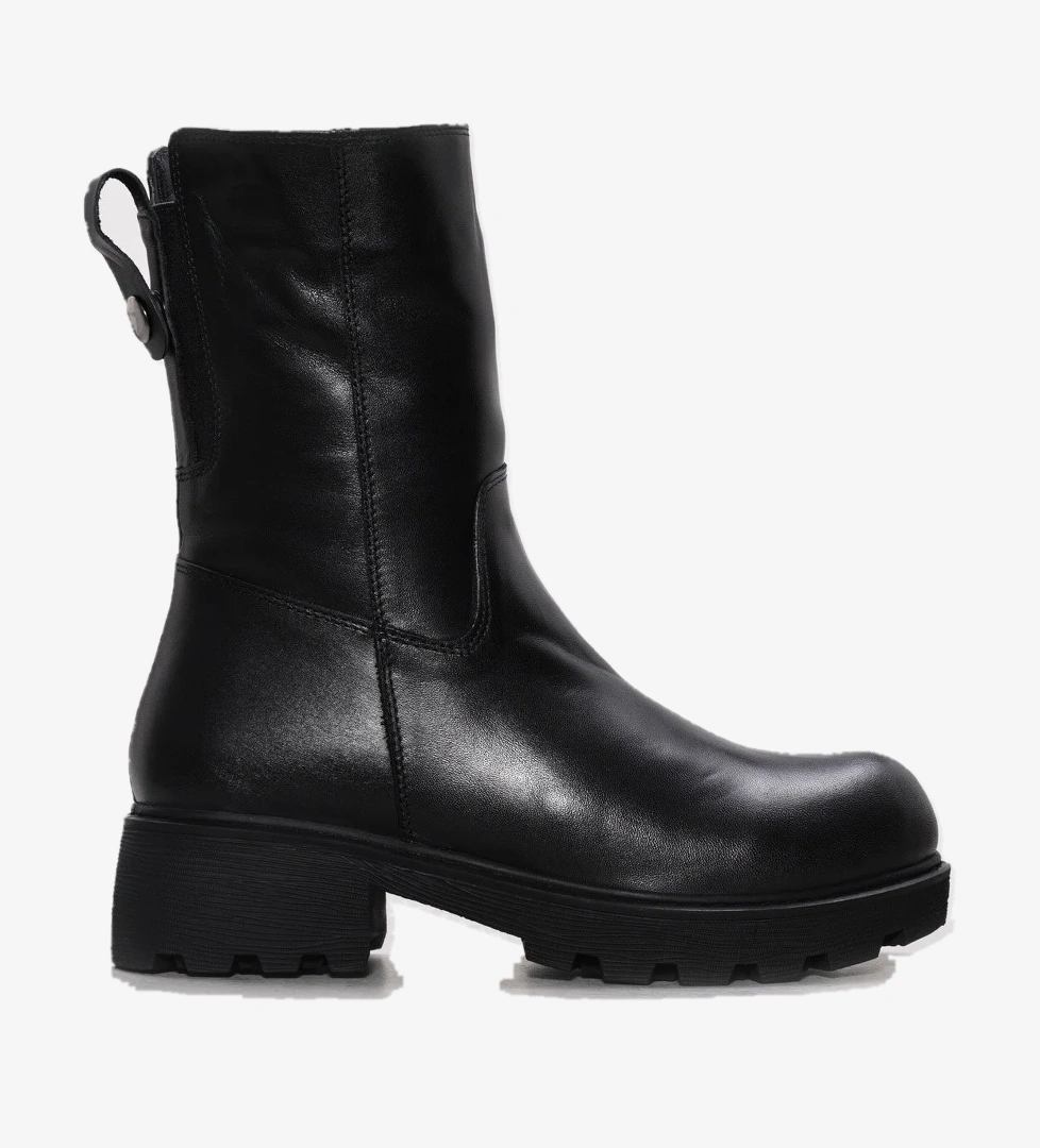 Hakiki Deri Kürklü Kadın Klasik Bot 124KZA3111 - Görsel 1