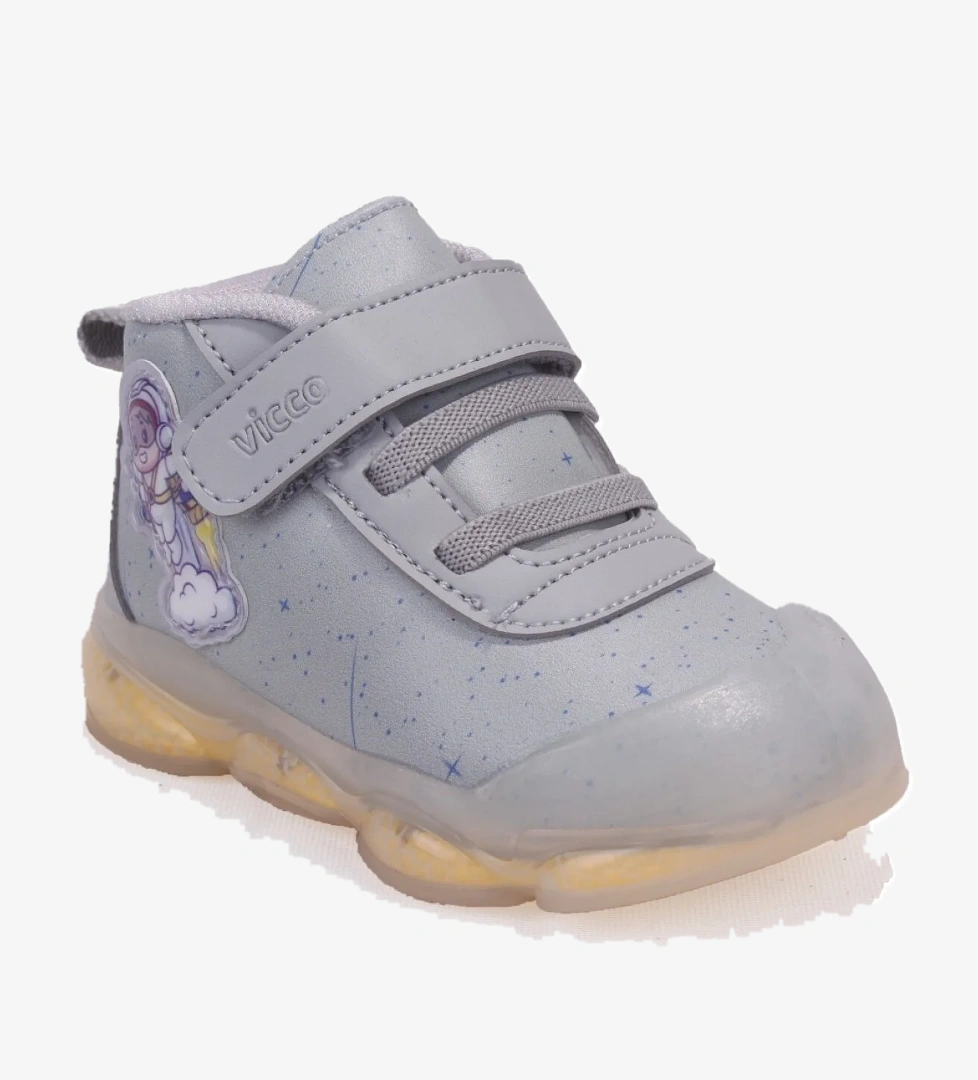 Geminis 946E25K447 Gri Ortopedik Işıklı Erkek Bebe Spor Bot