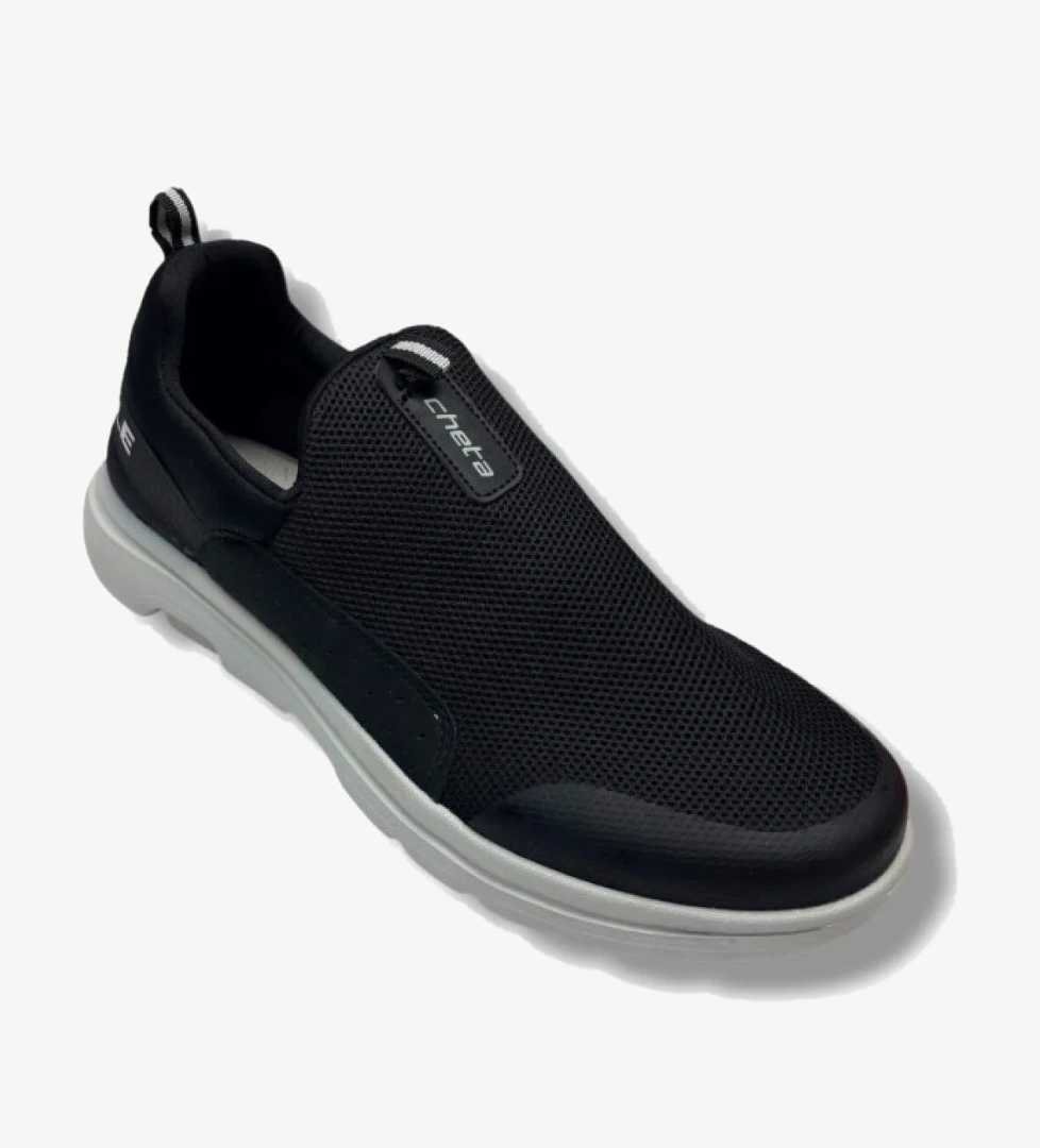 Cheta 082-26 Anorak Slip On Erkek Sneaker Siyah Füme - Görsel 1