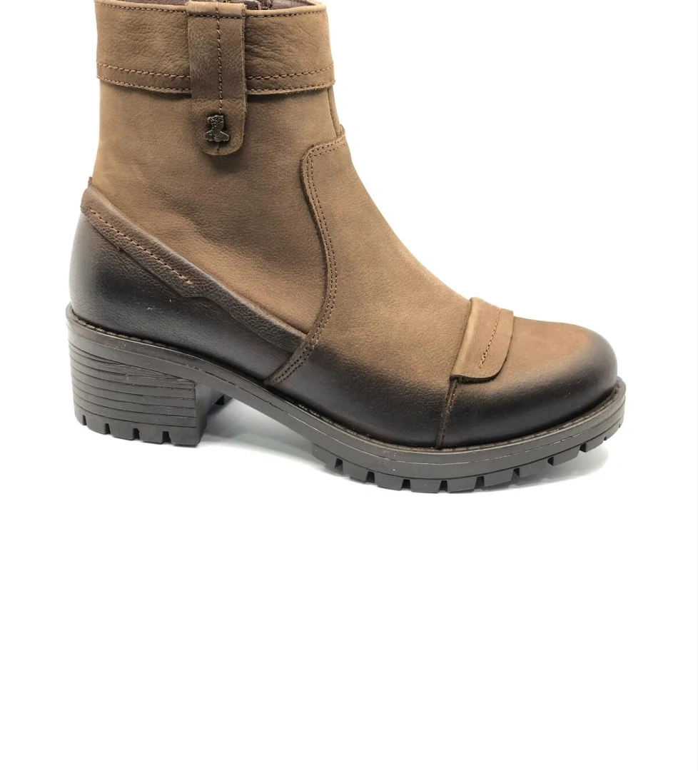 Wolrif Hakiki Deri Kaymaz Taban Ortopedik Kadın Bot