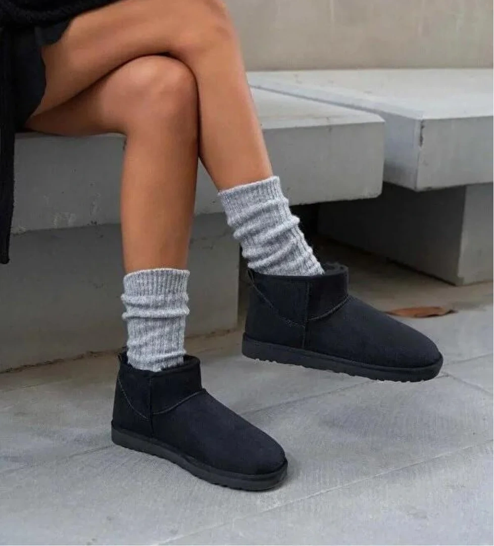 Pierre Cardin 52126 Süet İçi Kürklü Mini Boy Bilekte Kısa Kadın Bot model görseli