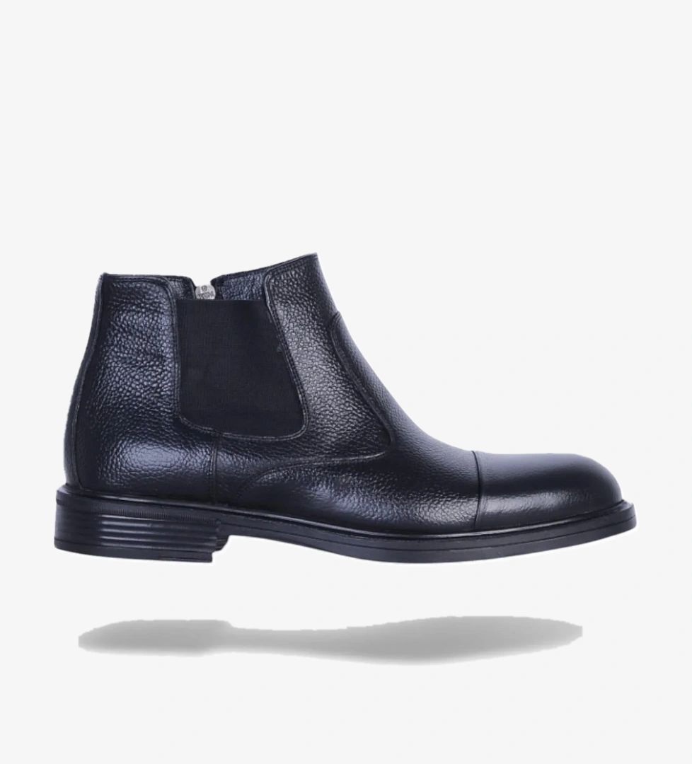 Censay 158 Siyah Zigana Erkek %100 Deri Kürklü Bot model görseli