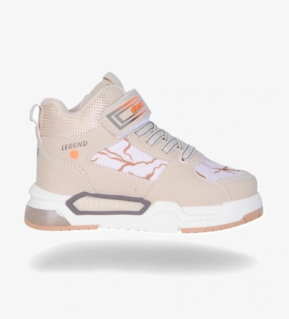 042 Bej Kız Çocuk Sneaker Ayakkabı - Görsel 1