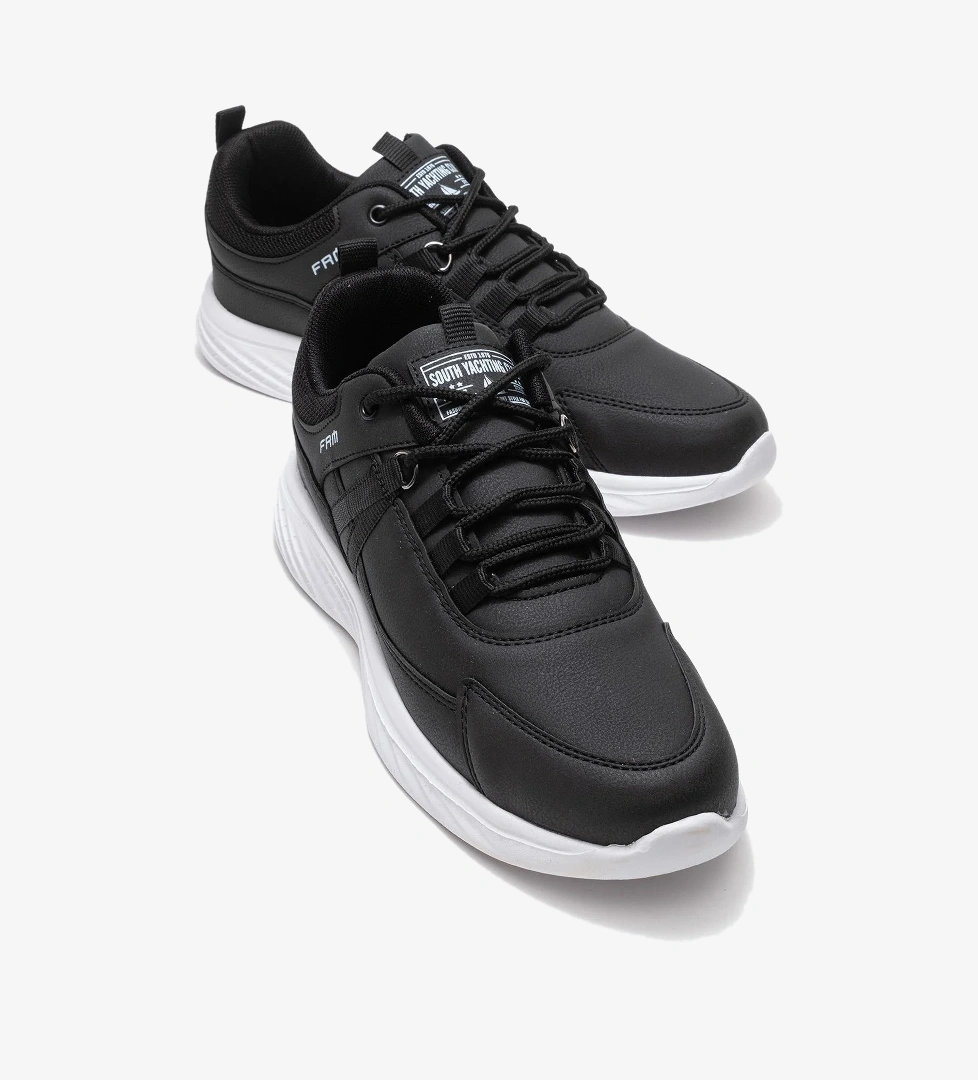 Ccway Bağcıklı Erkek Spor Ayakkabı Beyaz Si̇yah model görseli