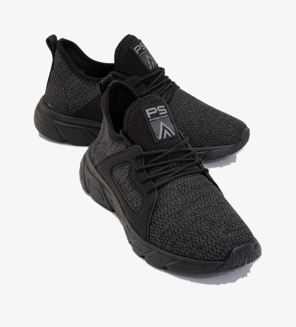 Ccway Erkek Triko Spor Ayakkabı Si̇yah Beyaz model görseli