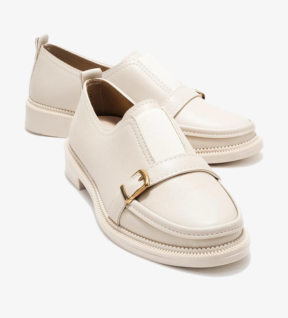 Lastikli Günlük Kadın Ayakkabı BEJ