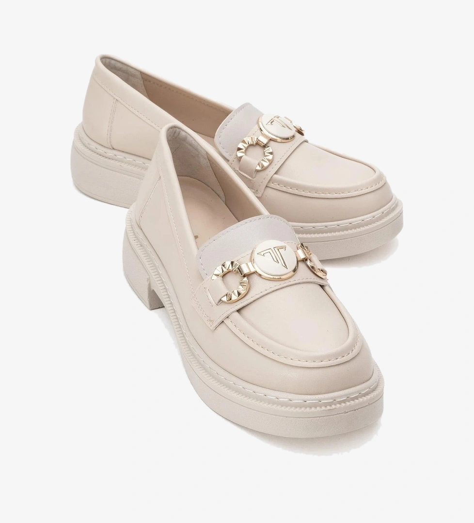 Kadın Günlük Ayakkabı BEJ CİLT