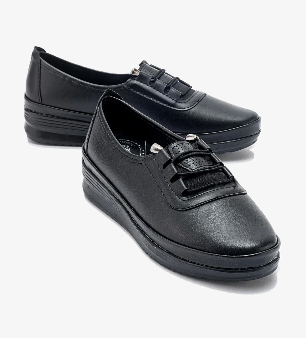 Ccway Kaydırmaz Günlük Ayakkabı SİYAH KOT SİYAH model görseli