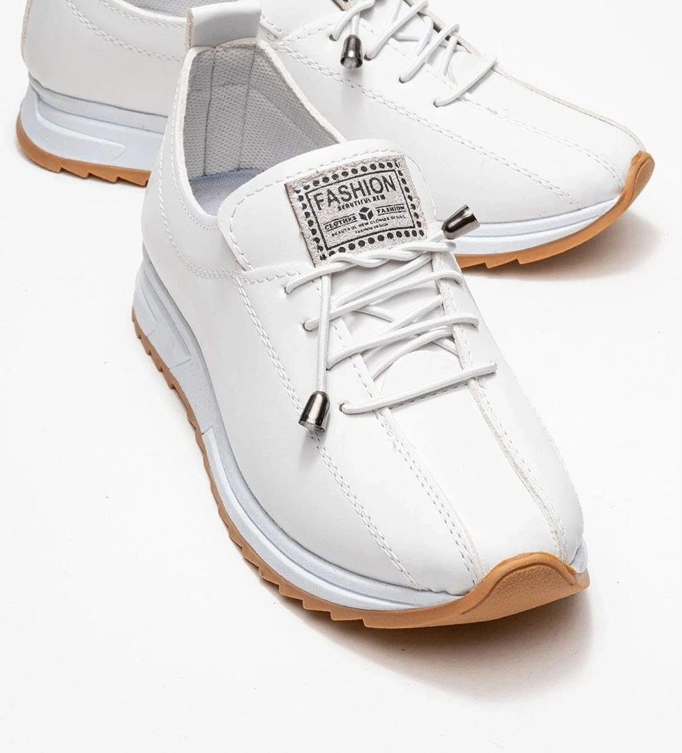 Yumuşak Tabanlı Kadın Ayakkabı BEYAZ CİLT